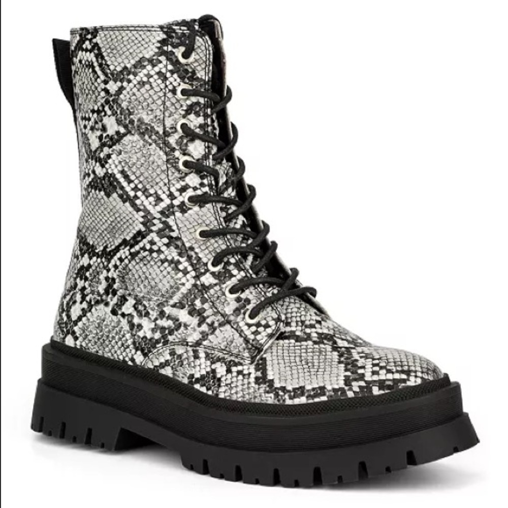 New York And Company Black White Callie Narrow Calf Boots